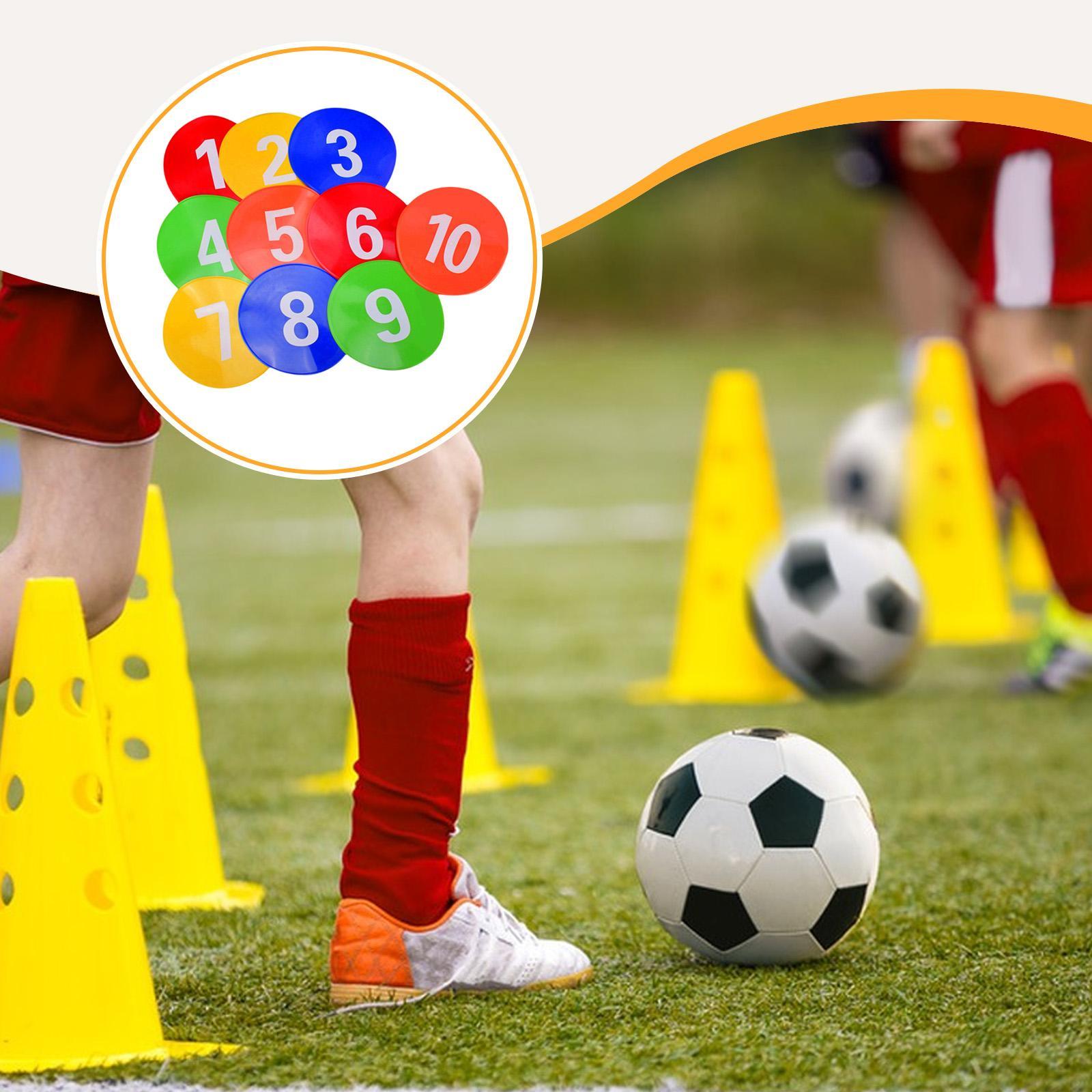 Voetbal platte kegels PVC mark - Court Marker Cone recensie en prijs