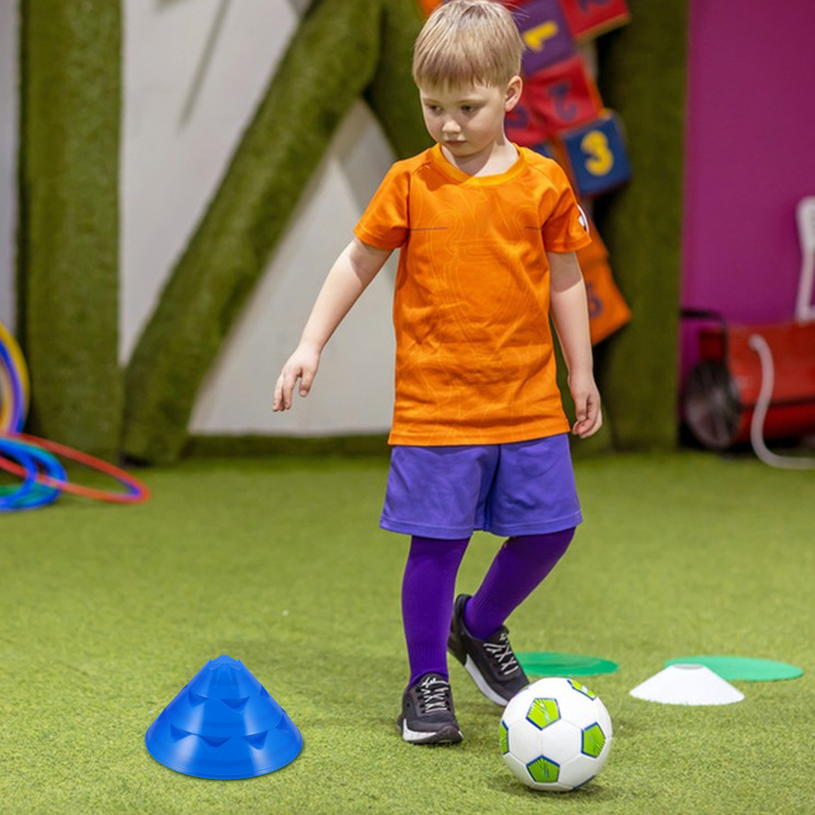 6 stuks voetbal trainingscones - Court Marker Cone recensie en prijs